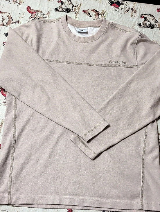 Columbia Other - Columbia Hart Mountain II Crew Crewneck Sweatshirt Beige Small